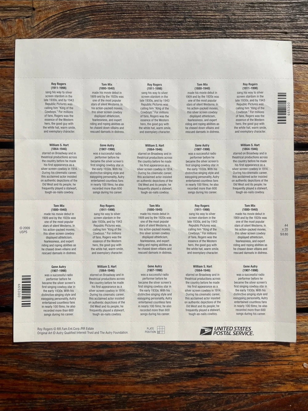 USPS collectible stamp